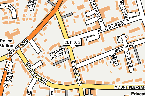 CB11 3JG map - OS OpenMap – Local (Ordnance Survey) CB11 3JG map - OS OpenMap – Local (Ordnance Survey)