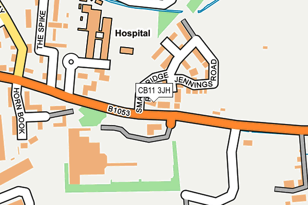 CB11 3JH map - OS OpenMap – Local (Ordnance Survey) CB11 3JH map - OS OpenMap – Local (Ordnance Survey)