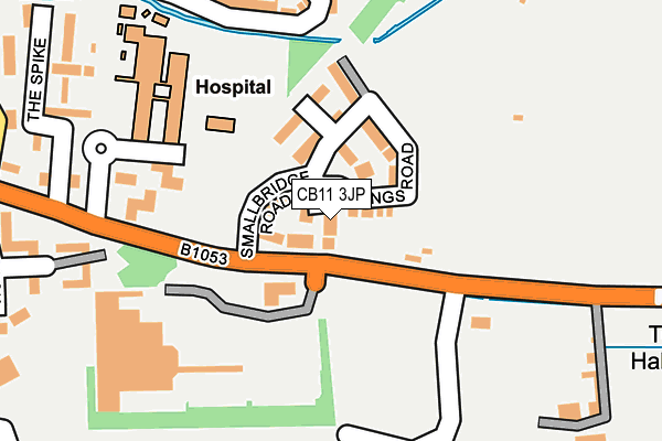 CB11 3JP map - OS OpenMap – Local (Ordnance Survey) CB11 3JP map - OS OpenMap – Local (Ordnance Survey)