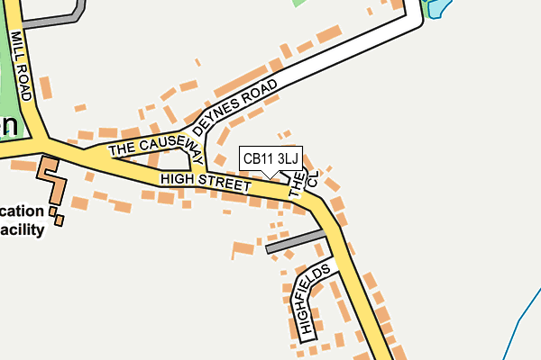 CB11 3LJ map - OS OpenMap – Local (Ordnance Survey) CB11 3LJ map - OS OpenMap – Local (Ordnance Survey)