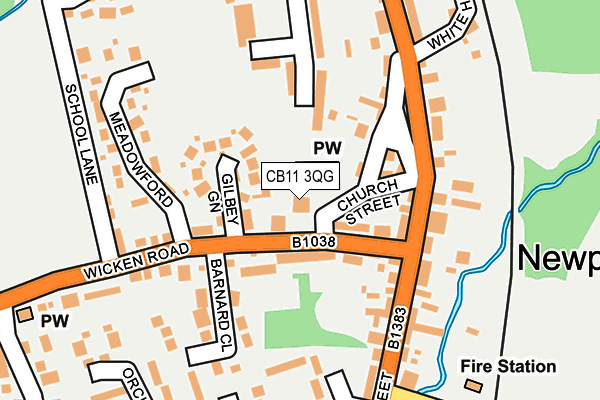 CB11 3QG map - OS OpenMap – Local (Ordnance Survey) CB11 3QG map - OS OpenMap – Local (Ordnance Survey)