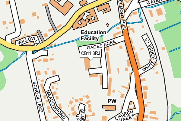 CB11 3RJ map - OS OpenMap – Local (Ordnance Survey) CB11 3RJ map - OS OpenMap – Local (Ordnance Survey)