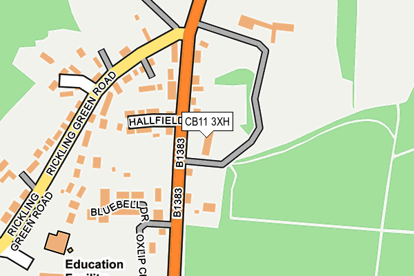 CB11 3XH map - OS OpenMap – Local (Ordnance Survey) CB11 3XH map - OS OpenMap – Local (Ordnance Survey)