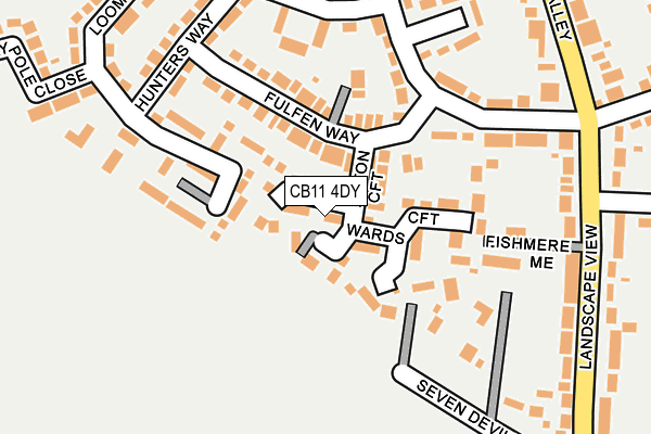 CB11 4DY map - OS OpenMap – Local (Ordnance Survey) CB11 4DY map - OS OpenMap – Local (Ordnance Survey)