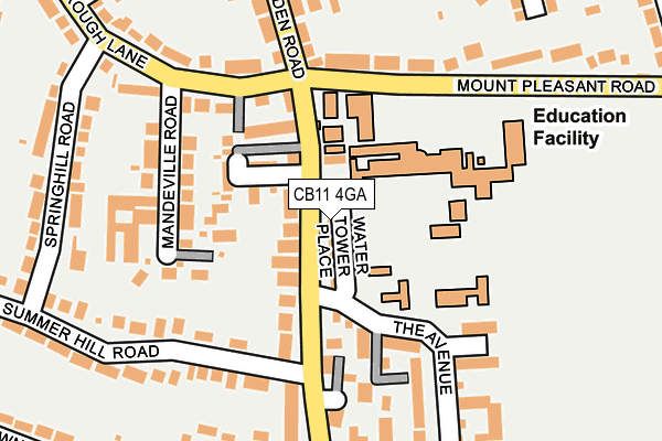 CB11 4GA map - OS OpenMap – Local (Ordnance Survey) CB11 4GA map - OS OpenMap – Local (Ordnance Survey)