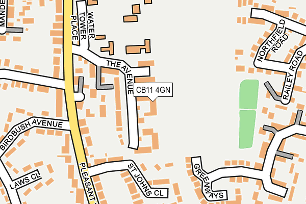 CB11 4GN map - OS OpenMap – Local (Ordnance Survey) CB11 4GN map - OS OpenMap – Local (Ordnance Survey)