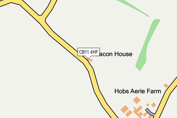 CB11 4HF map - OS OpenMap – Local (Ordnance Survey) CB11 4HF map - OS OpenMap – Local (Ordnance Survey)