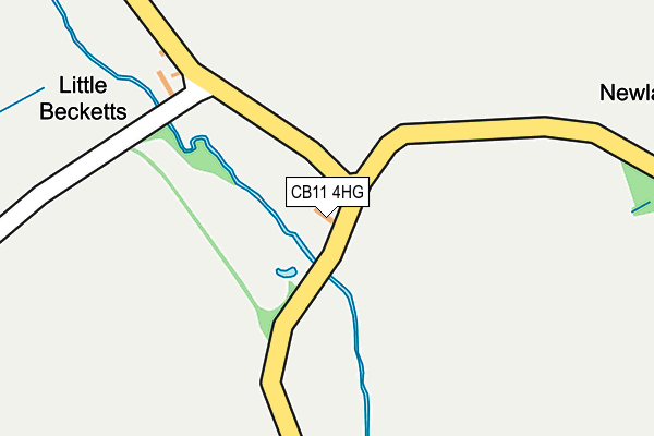 CB11 4HG map - OS OpenMap – Local (Ordnance Survey) CB11 4HG map - OS OpenMap – Local (Ordnance Survey)