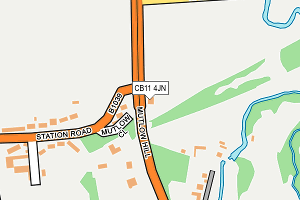 CB11 4JN map - OS OpenMap – Local (Ordnance Survey) CB11 4JN map - OS OpenMap – Local (Ordnance Survey)