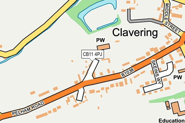 CB11 4PJ map - OS OpenMap – Local (Ordnance Survey) CB11 4PJ map - OS OpenMap – Local (Ordnance Survey)