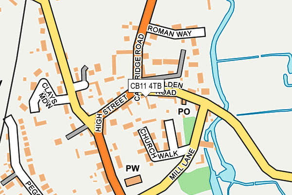 CB11 4TB map - OS OpenMap – Local (Ordnance Survey) CB11 4TB map - OS OpenMap – Local (Ordnance Survey)