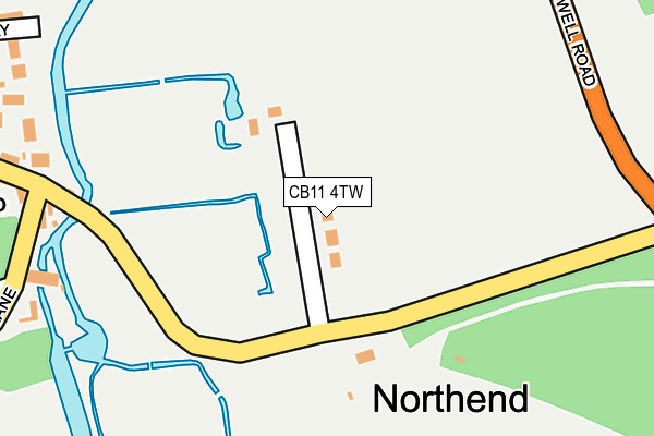 CB11 4TW map - OS OpenMap – Local (Ordnance Survey) CB11 4TW map - OS OpenMap – Local (Ordnance Survey)