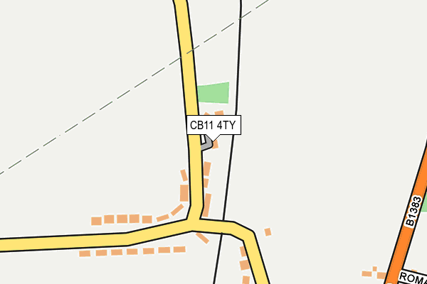 CB11 4TY map - OS OpenMap – Local (Ordnance Survey) CB11 4TY map - OS OpenMap – Local (Ordnance Survey)