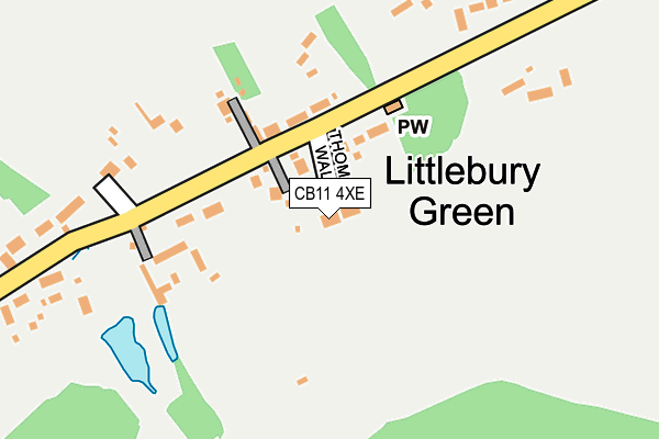 CB11 4XE map - OS OpenMap – Local (Ordnance Survey) CB11 4XE map - OS OpenMap – Local (Ordnance Survey)