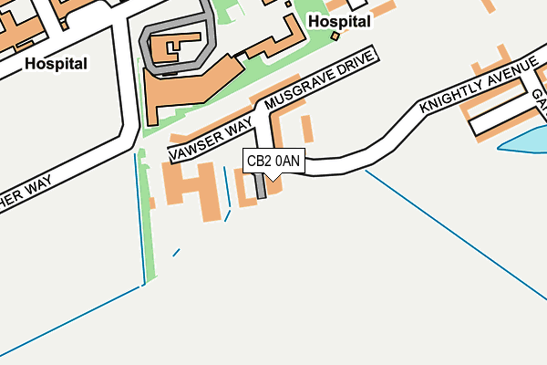 CB2 0AN map - OS OpenMap – Local (Ordnance Survey) CB2 0AN map - OS OpenMap – Local (Ordnance Survey)