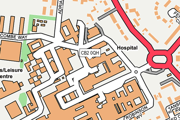 CB2 0QH map - OS OpenMap – Local (Ordnance Survey) CB2 0QH map - OS OpenMap – Local (Ordnance Survey)