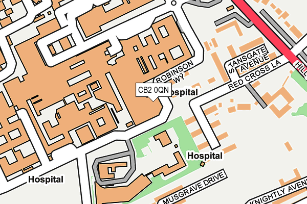 CB2 0QN map - OS OpenMap – Local (Ordnance Survey) CB2 0QN map - OS OpenMap – Local (Ordnance Survey)