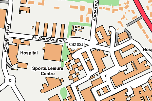 CB2 0SJ map - OS OpenMap – Local (Ordnance Survey) CB2 0SJ map - OS OpenMap – Local (Ordnance Survey)