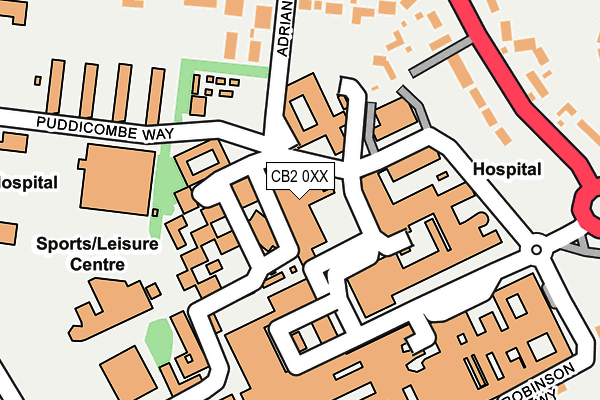 CB2 0XX map - OS OpenMap – Local (Ordnance Survey) CB2 0XX map - OS OpenMap – Local (Ordnance Survey)