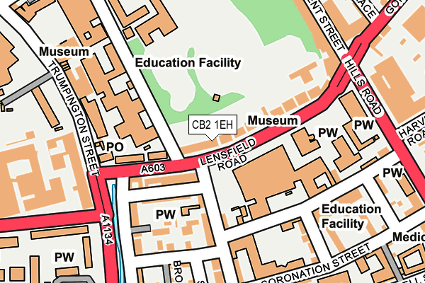 CB2 1EH map - OS OpenMap – Local (Ordnance Survey) CB2 1EH map - OS OpenMap – Local (Ordnance Survey)