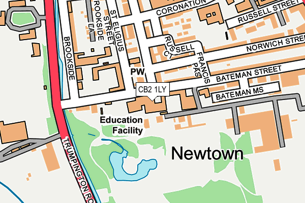 CB2 1LY map - OS OpenMap – Local (Ordnance Survey)