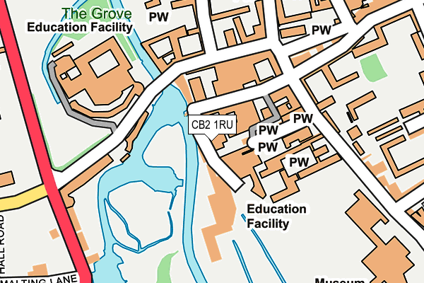 CB2 1RU map - OS OpenMap – Local (Ordnance Survey) CB2 1RU map - OS OpenMap – Local (Ordnance Survey)