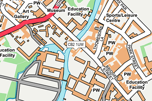 CB2 1UW map - OS OpenMap – Local (Ordnance Survey) CB2 1UW map - OS OpenMap – Local (Ordnance Survey)