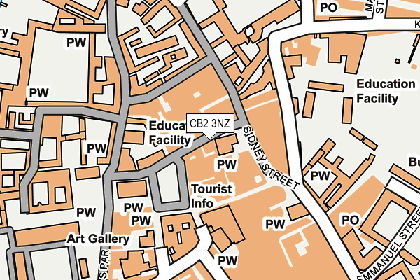 CB2 3NZ map - OS OpenMap – Local (Ordnance Survey) CB2 3NZ map - OS OpenMap – Local (Ordnance Survey)