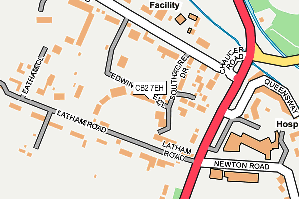 CB2 7EH map - OS OpenMap – Local (Ordnance Survey) CB2 7EH map - OS OpenMap – Local (Ordnance Survey)