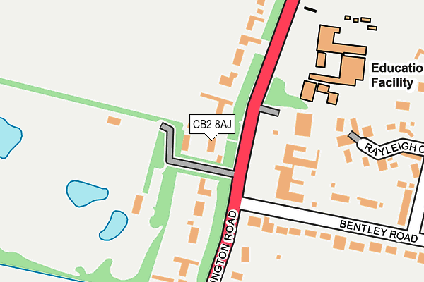 CB2 8AJ map - OS OpenMap – Local (Ordnance Survey) CB2 8AJ map - OS OpenMap – Local (Ordnance Survey)
