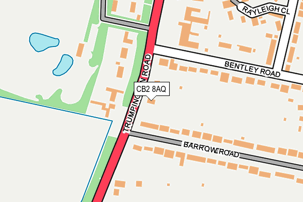 CB2 8AQ map - OS OpenMap – Local (Ordnance Survey) CB2 8AQ map - OS OpenMap – Local (Ordnance Survey)