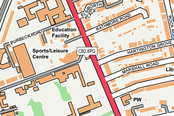 CB2 8PQ map - OS OpenMap – Local (Ordnance Survey) CB2 8PQ map - OS OpenMap – Local (Ordnance Survey)