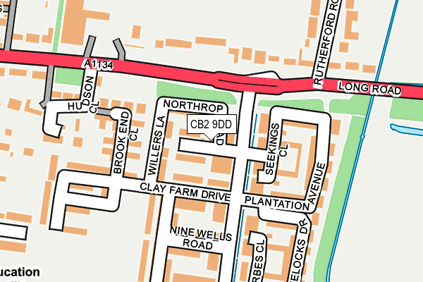 CB2 9DD map - OS OpenMap – Local (Ordnance Survey) CB2 9DD map - OS OpenMap – Local (Ordnance Survey)
