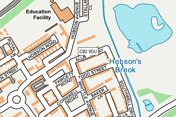 CB2 9DU map - OS OpenMap – Local (Ordnance Survey) CB2 9DU map - OS OpenMap – Local (Ordnance Survey)