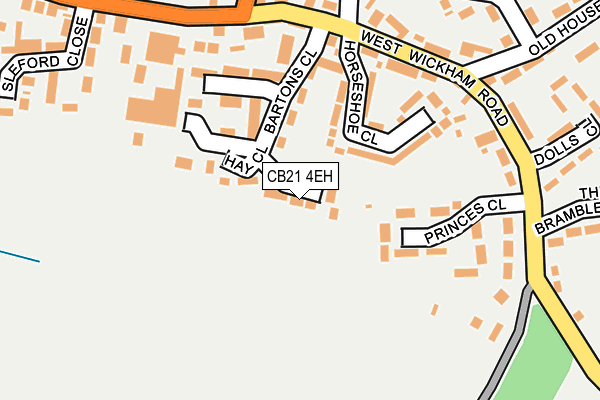 CB21 4EH map - OS OpenMap – Local (Ordnance Survey) CB21 4EH map - OS OpenMap – Local (Ordnance Survey)