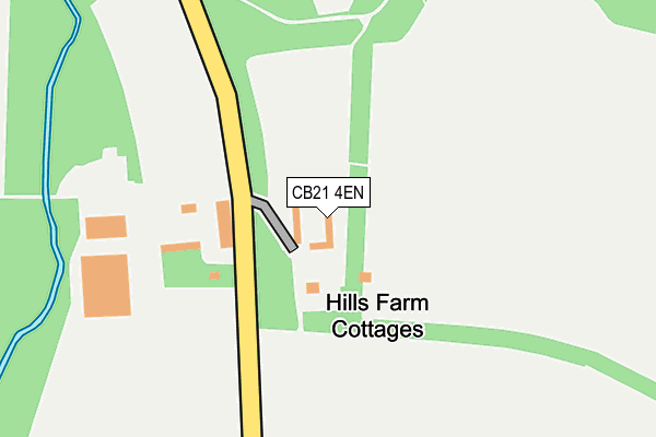 CB21 4EN map - OS OpenMap – Local (Ordnance Survey) CB21 4EN map - OS OpenMap – Local (Ordnance Survey)
