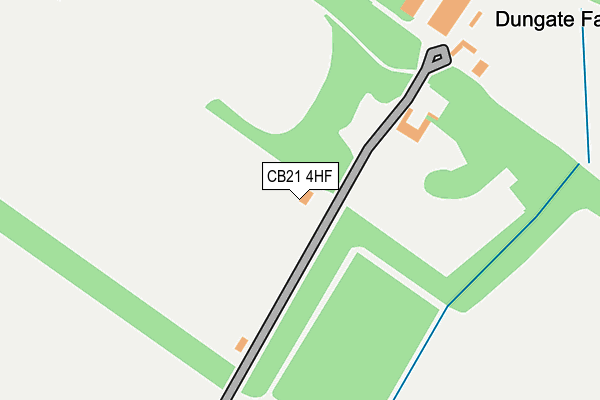 CB21 4HF map - OS OpenMap – Local (Ordnance Survey) CB21 4HF map - OS OpenMap – Local (Ordnance Survey)
