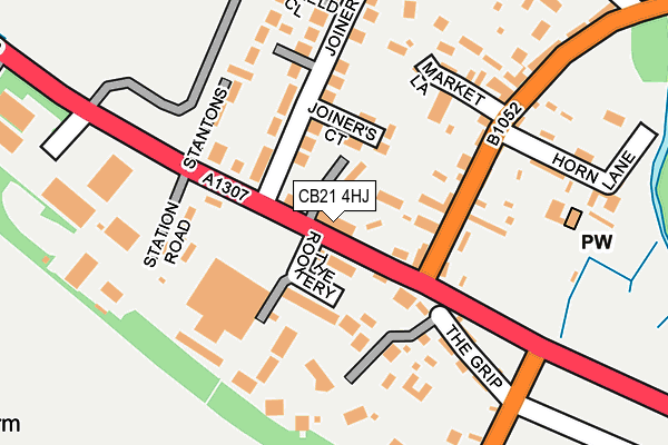 CB21 4HJ map - OS OpenMap – Local (Ordnance Survey) CB21 4HJ map - OS OpenMap – Local (Ordnance Survey)