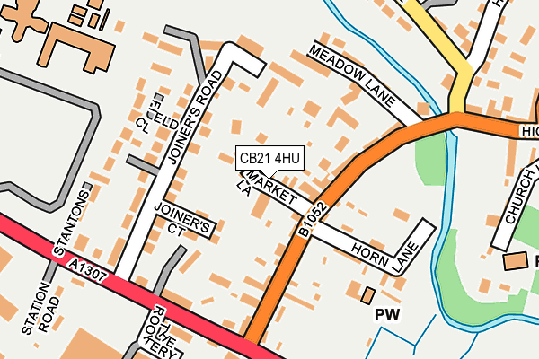 CB21 4HU map - OS OpenMap – Local (Ordnance Survey) CB21 4HU map - OS OpenMap – Local (Ordnance Survey)
