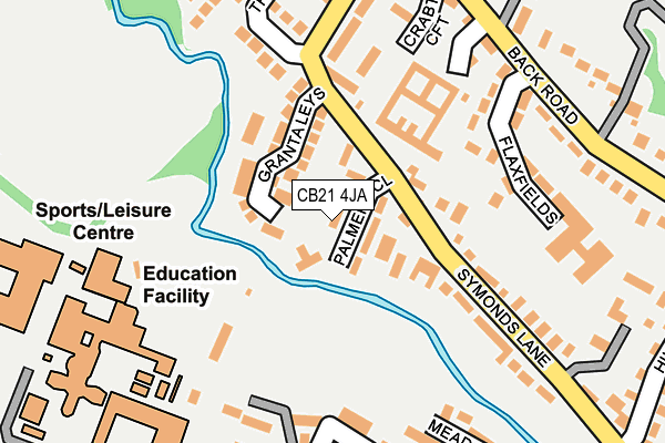 CB21 4JA map - OS OpenMap – Local (Ordnance Survey) CB21 4JA map - OS OpenMap – Local (Ordnance Survey)