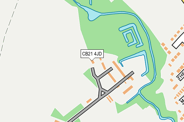 CB21 4JD map - OS OpenMap – Local (Ordnance Survey) CB21 4JD map - OS OpenMap – Local (Ordnance Survey)