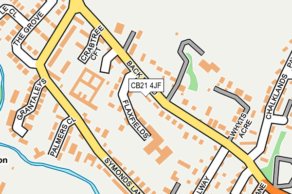 CB21 4JF map - OS OpenMap – Local (Ordnance Survey) CB21 4JF map - OS OpenMap – Local (Ordnance Survey)