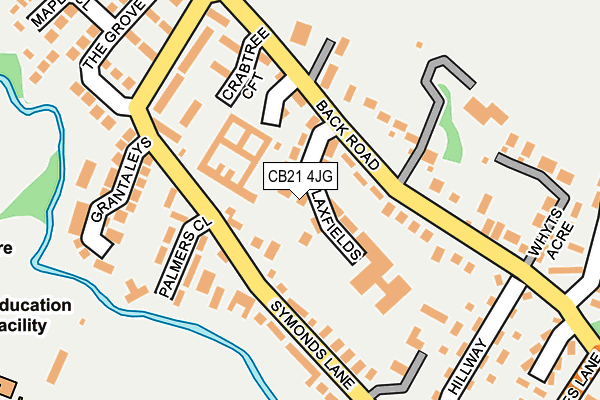 CB21 4JG map - OS OpenMap – Local (Ordnance Survey) CB21 4JG map - OS OpenMap – Local (Ordnance Survey)
