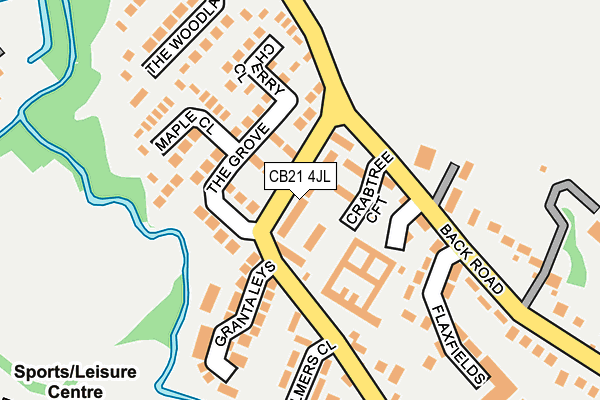 CB21 4JL map - OS OpenMap – Local (Ordnance Survey) CB21 4JL map - OS OpenMap – Local (Ordnance Survey)