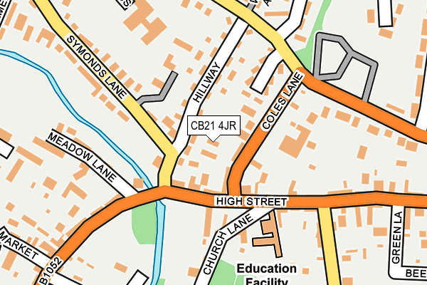 CB21 4JR map - OS OpenMap – Local (Ordnance Survey) CB21 4JR map - OS OpenMap – Local (Ordnance Survey)