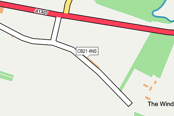 CB21 4NS map - OS OpenMap – Local (Ordnance Survey) CB21 4NS map - OS OpenMap – Local (Ordnance Survey)
