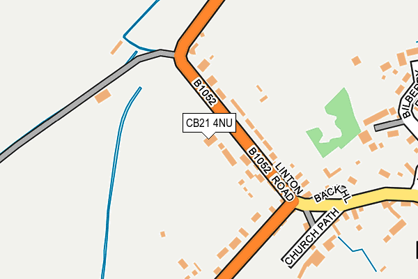 CB21 4NU map - OS OpenMap – Local (Ordnance Survey) CB21 4NU map - OS OpenMap – Local (Ordnance Survey)