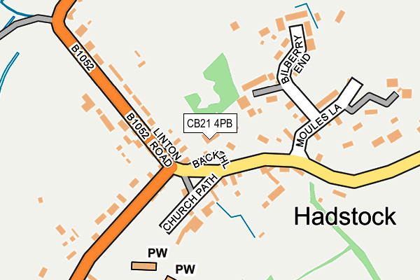 CB21 4PB map - OS OpenMap – Local (Ordnance Survey) CB21 4PB map - OS OpenMap – Local (Ordnance Survey)