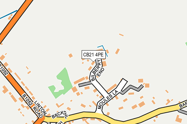 CB21 4PE map - OS OpenMap – Local (Ordnance Survey) CB21 4PE map - OS OpenMap – Local (Ordnance Survey)