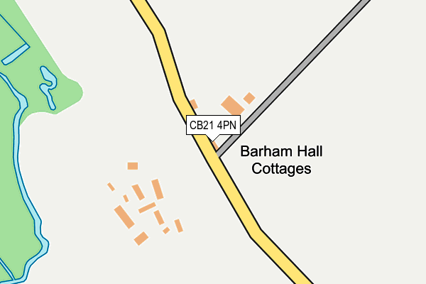 CB21 4PN map - OS OpenMap – Local (Ordnance Survey) CB21 4PN map - OS OpenMap – Local (Ordnance Survey)